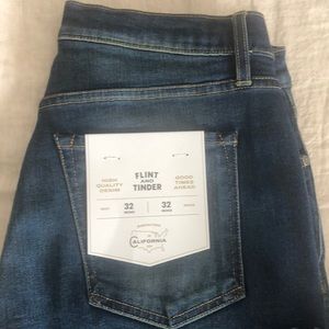 NWT Flint and Tinder stretch Selvege 32x32 slim